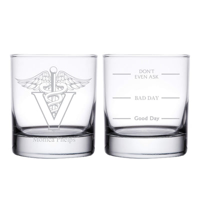 Veterinarian Personalized Whiskey Glass