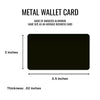 I Love You Script Personalized Metal Wallet Card
