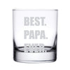 Best Papa Ever Whiskey Glass