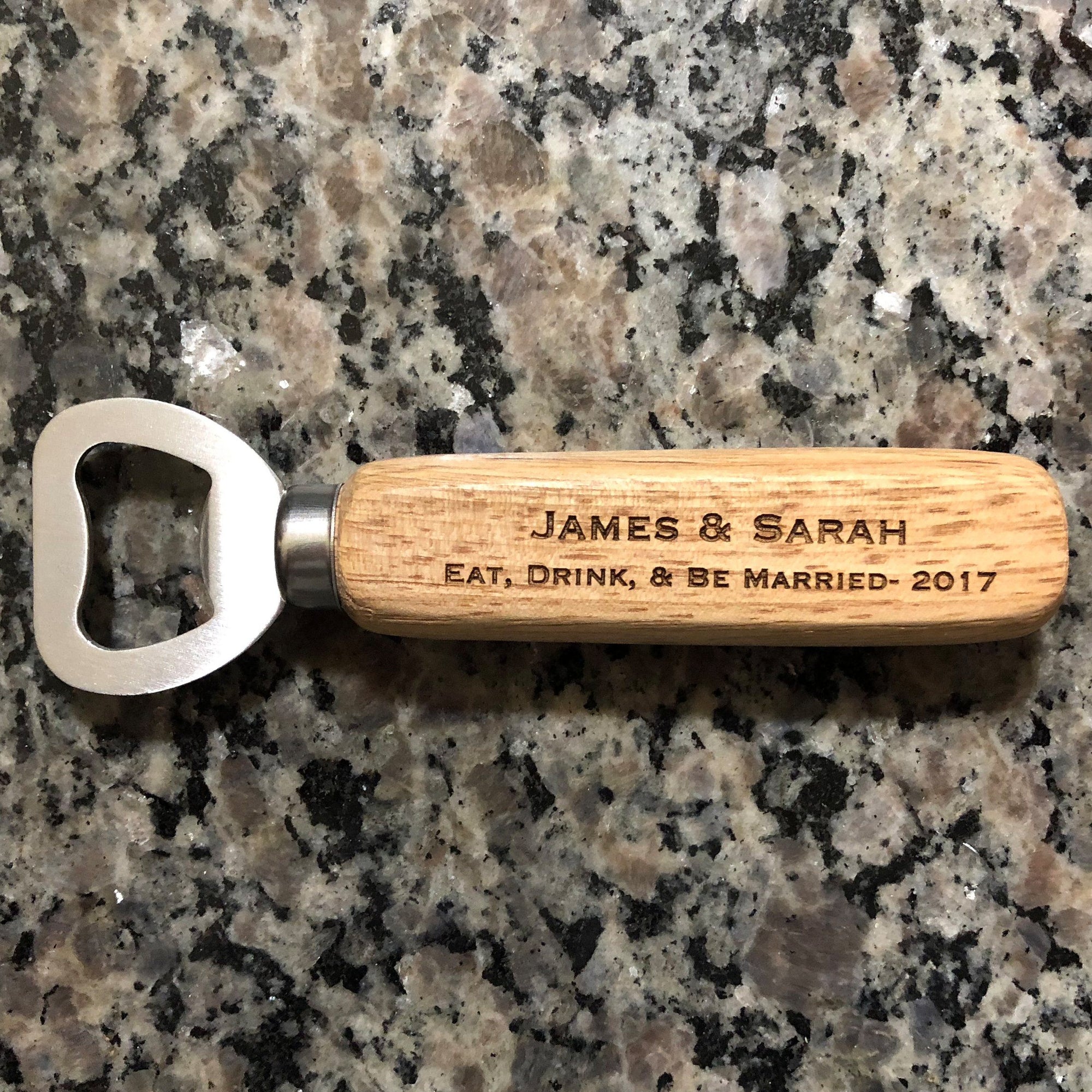 Personalized Wood Bottle Opener