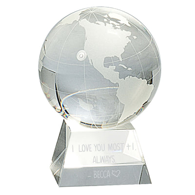 I Love You the Most Crystal Globe