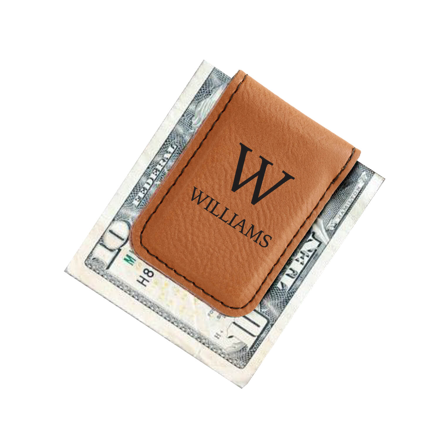 Monogram money clip wallet
