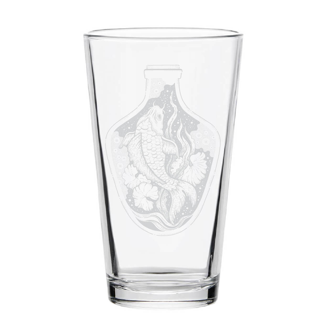 Fish Pint Glass 