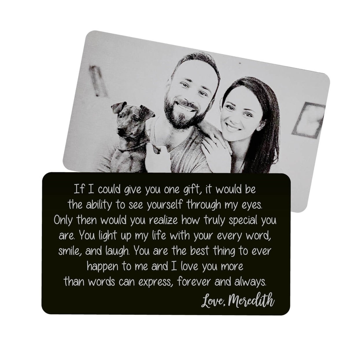 One Gift Metal Wallet Card