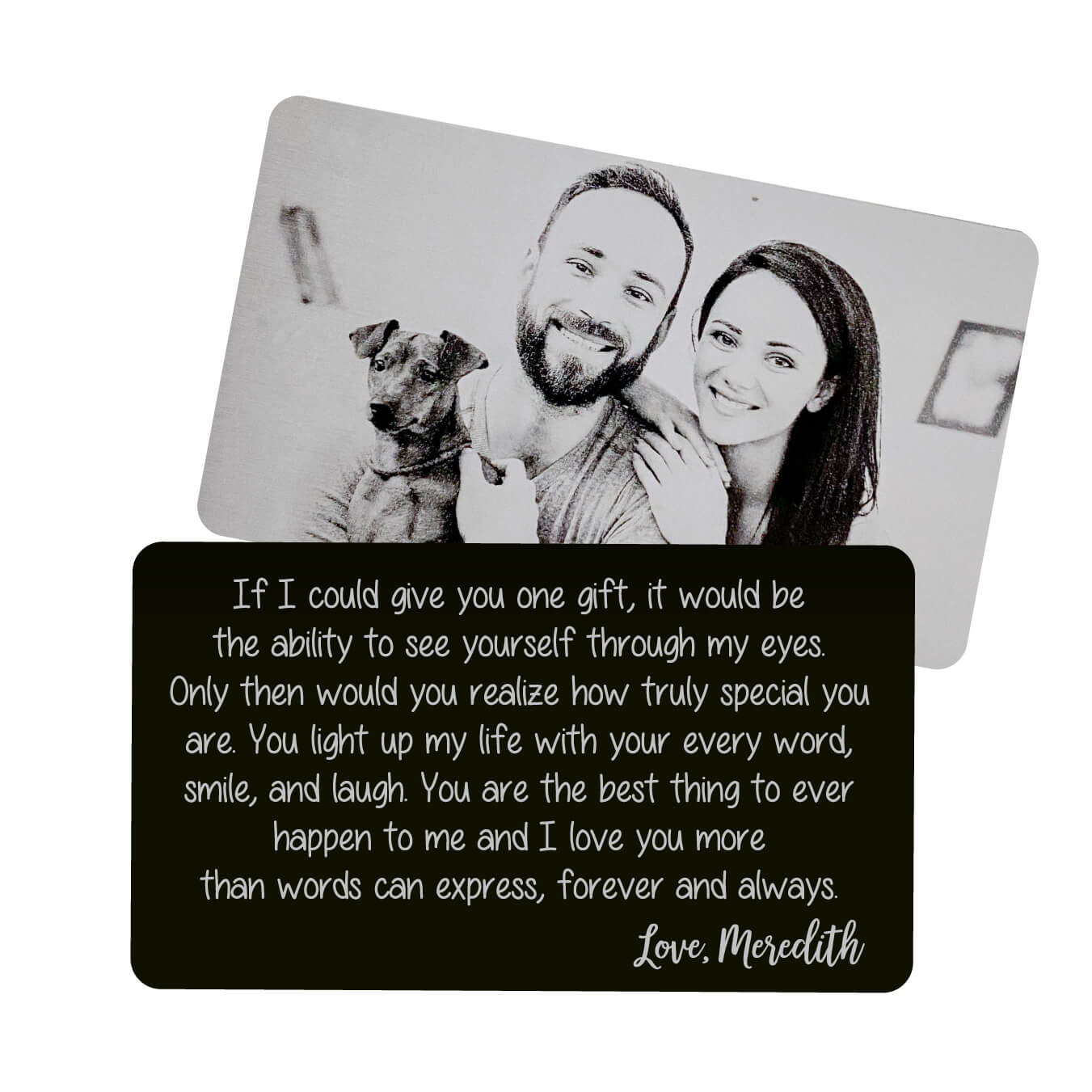 One Gift Metal Wallet Card