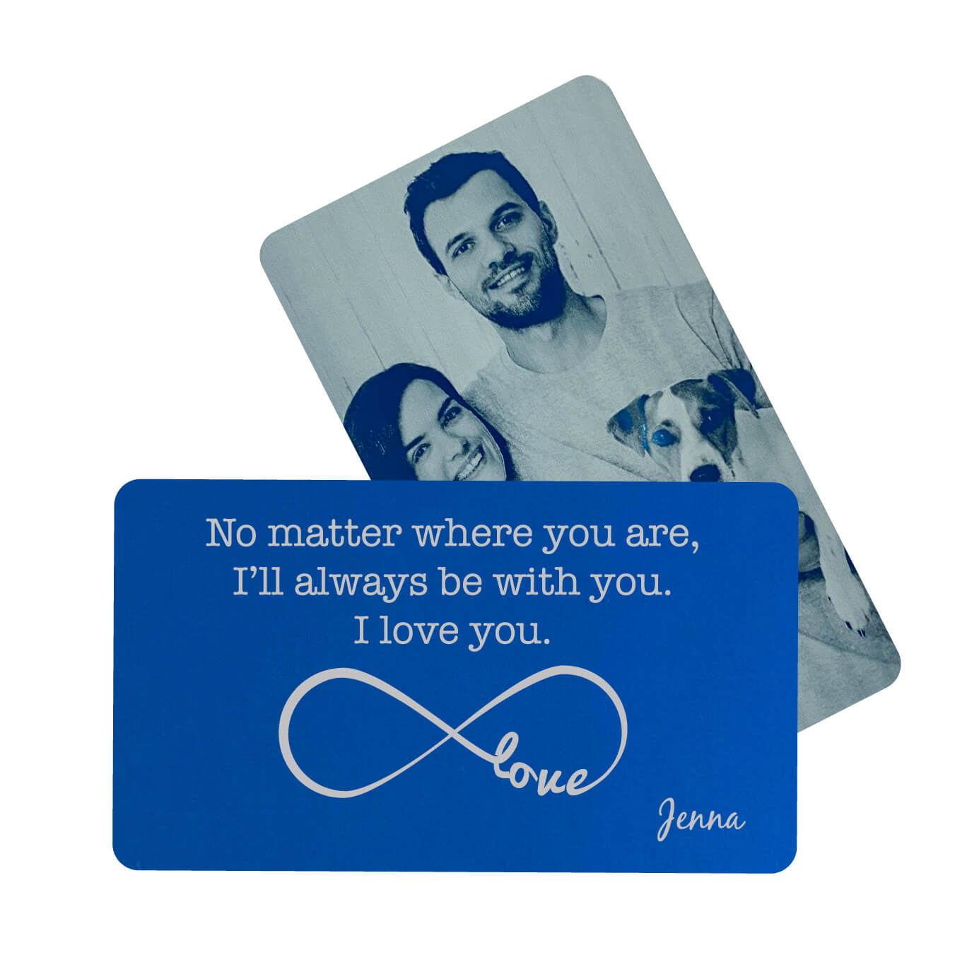 No Matter Where You Are Personalized Metal Wallet Card