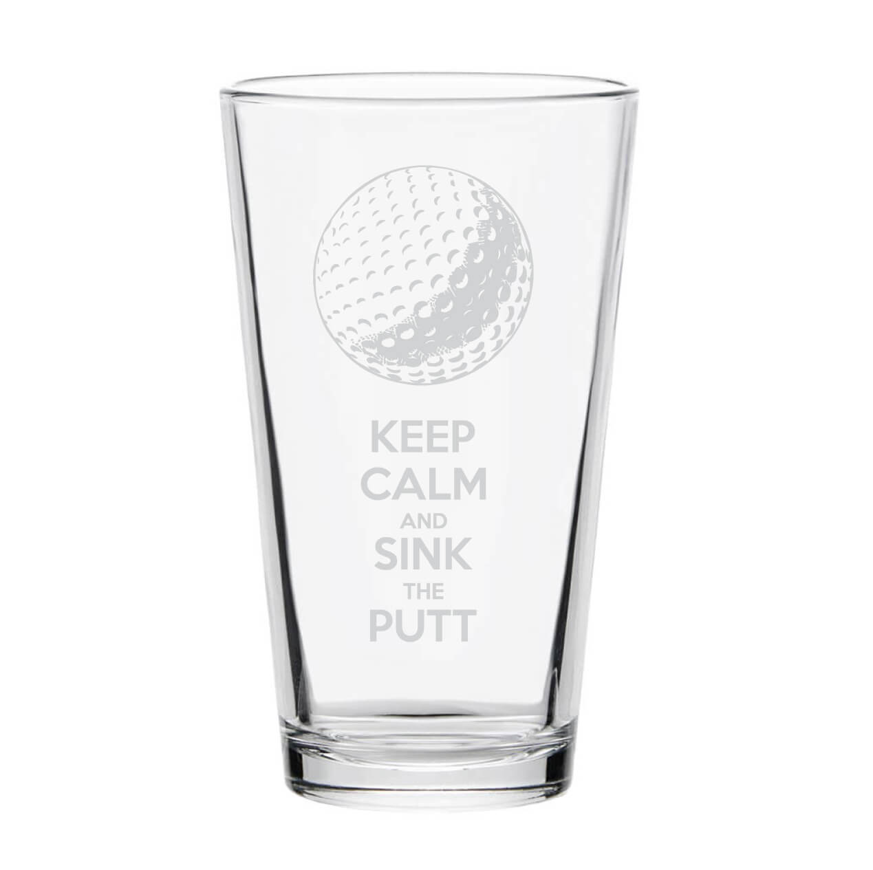 Keep Calm Golf Pint Glass