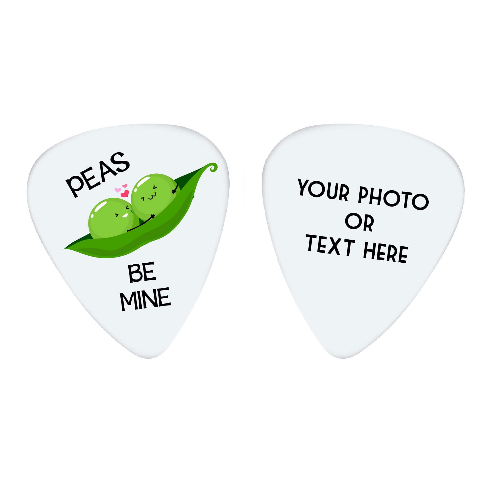 Peas Be Mine Custom Guitar Pick