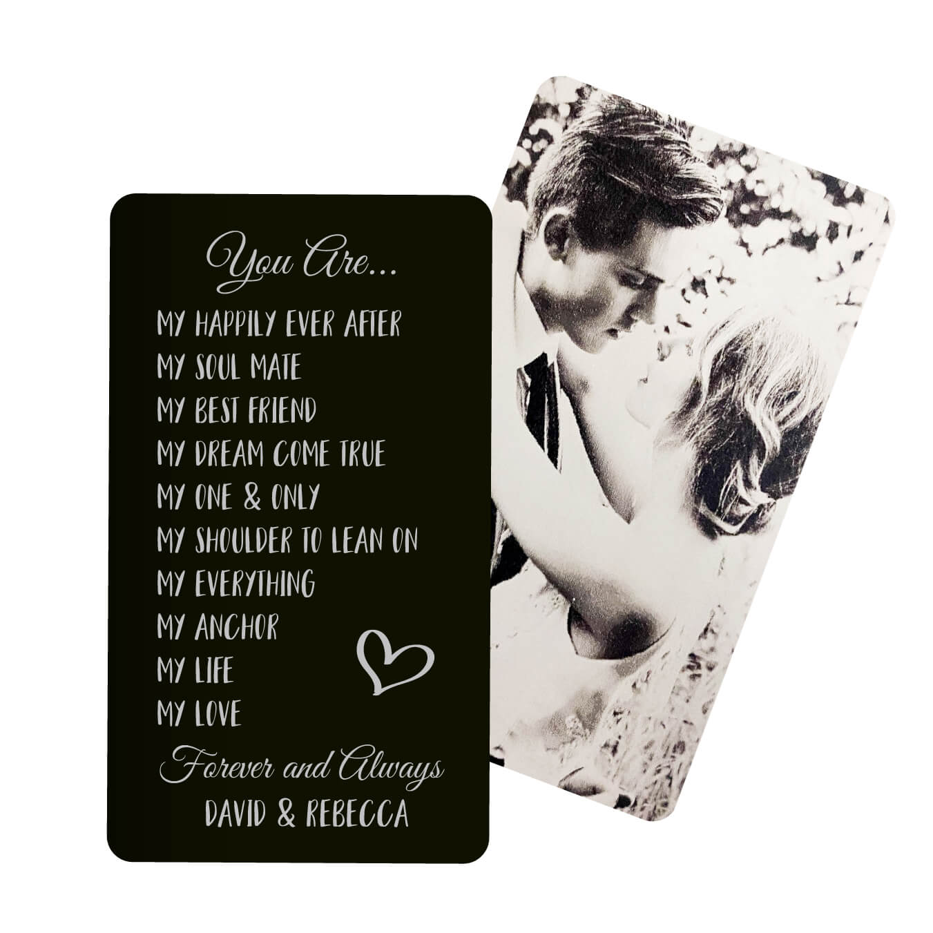 My Happily Ever After Personalized Metal Wallet Card