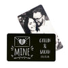 Be Mine Personalized Metal Wallet Card