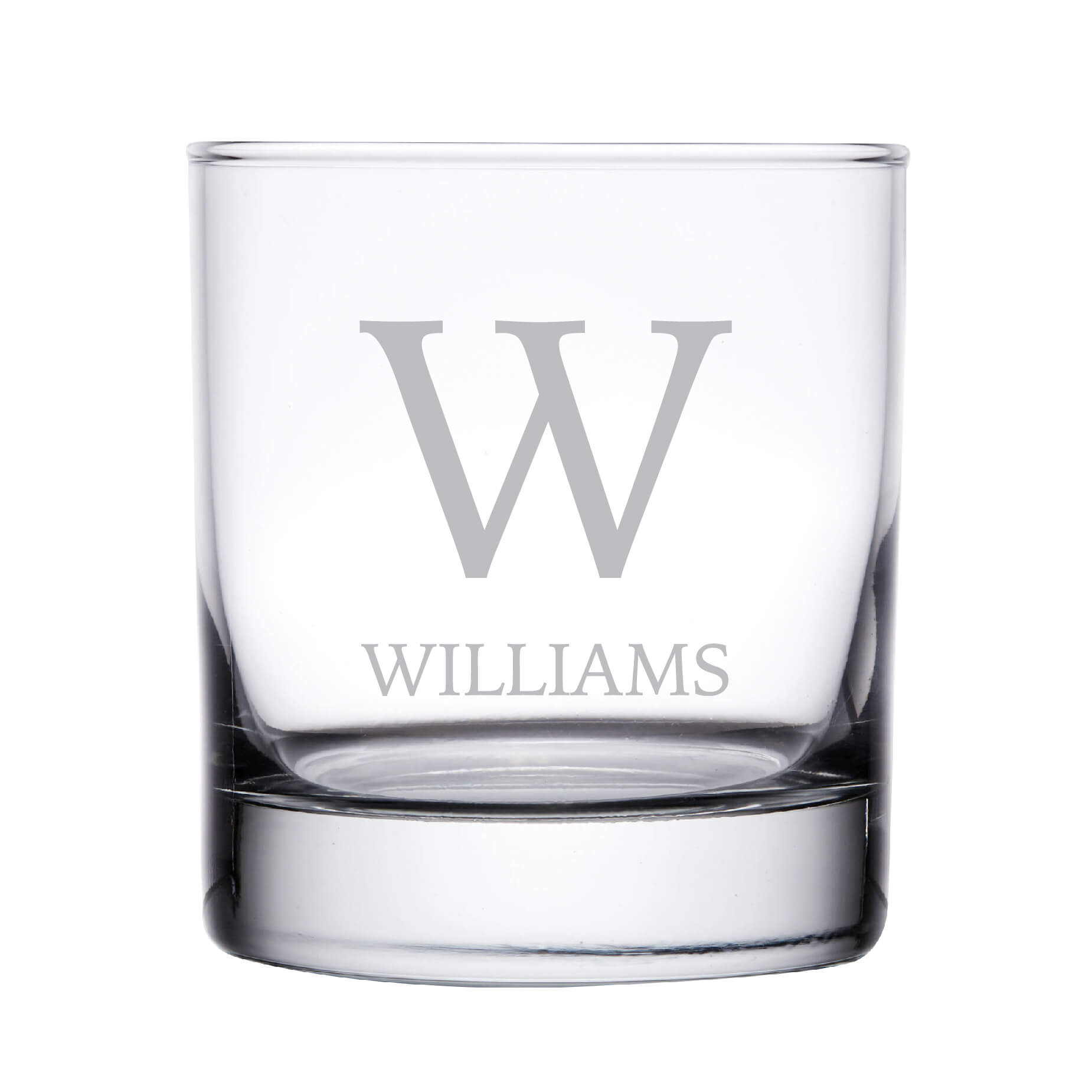 Monogrammed Personalized Whiskey Glass